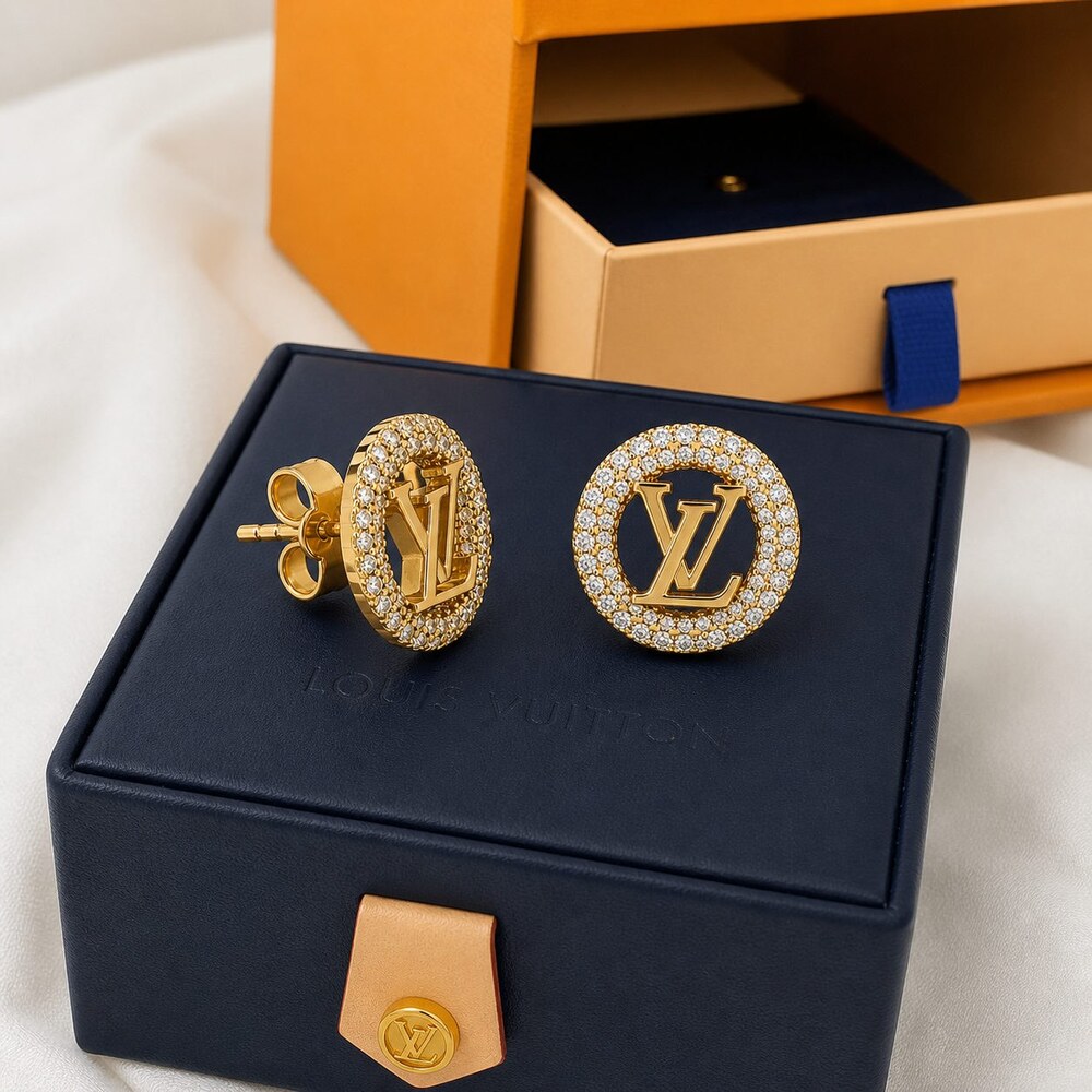 Louis Vuitton Signature Earrings Style 7 | New with Box - Picture 4 of 9